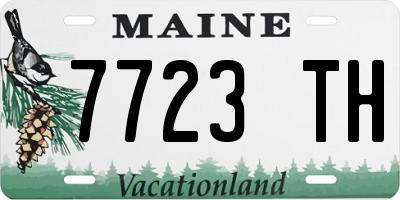 ME license plate 7723TH