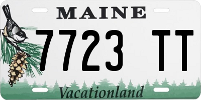 ME license plate 7723TT