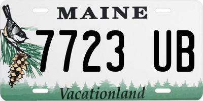 ME license plate 7723UB