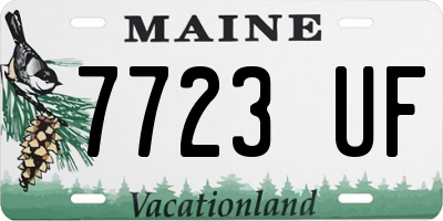 ME license plate 7723UF