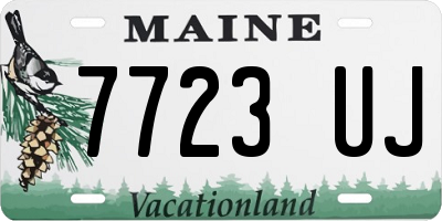 ME license plate 7723UJ