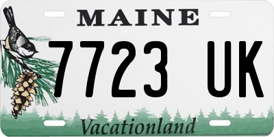 ME license plate 7723UK
