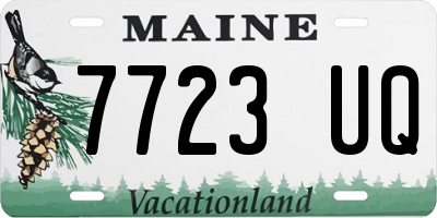 ME license plate 7723UQ