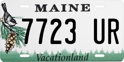 ME license plate 7723UR