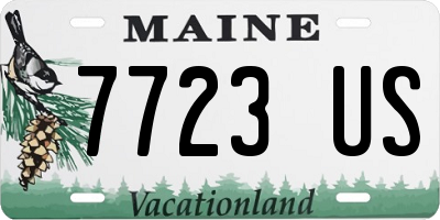 ME license plate 7723US