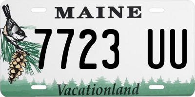 ME license plate 7723UU