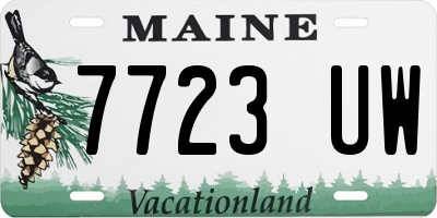 ME license plate 7723UW