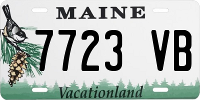 ME license plate 7723VB