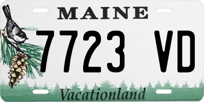 ME license plate 7723VD