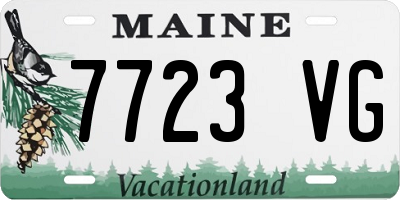 ME license plate 7723VG