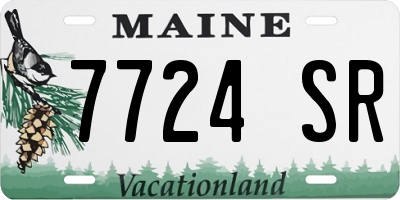 ME license plate 7724SR