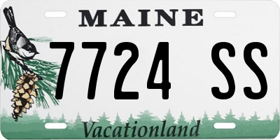 ME license plate 7724SS