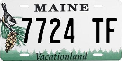 ME license plate 7724TF