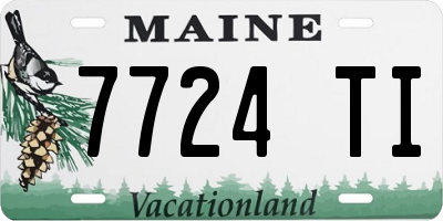 ME license plate 7724TI