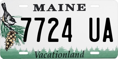 ME license plate 7724UA