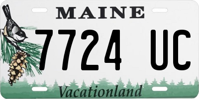 ME license plate 7724UC