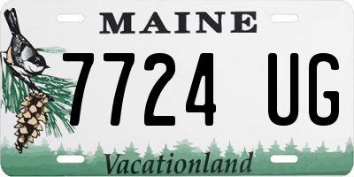 ME license plate 7724UG