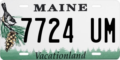 ME license plate 7724UM