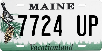 ME license plate 7724UP