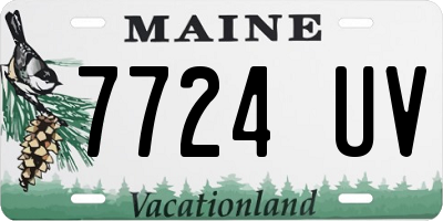ME license plate 7724UV
