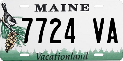 ME license plate 7724VA