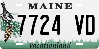 ME license plate 7724VD