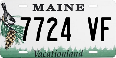 ME license plate 7724VF