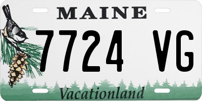 ME license plate 7724VG