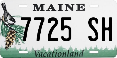 ME license plate 7725SH