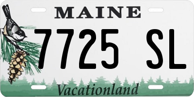 ME license plate 7725SL
