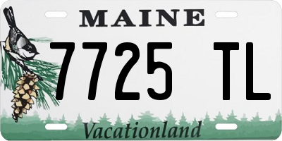 ME license plate 7725TL