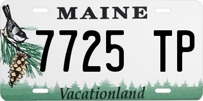 ME license plate 7725TP