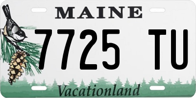 ME license plate 7725TU