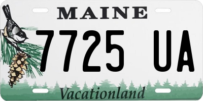 ME license plate 7725UA