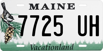 ME license plate 7725UH