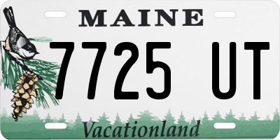 ME license plate 7725UT