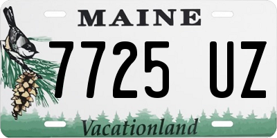 ME license plate 7725UZ