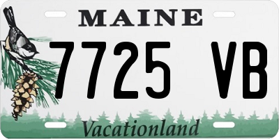 ME license plate 7725VB