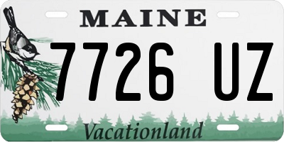 ME license plate 7726UZ