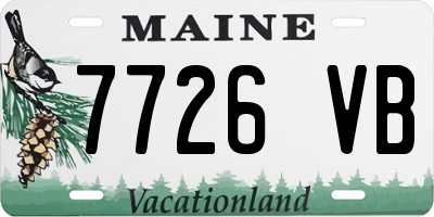 ME license plate 7726VB