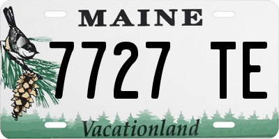 ME license plate 7727TE