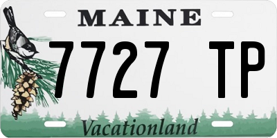 ME license plate 7727TP