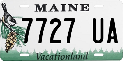 ME license plate 7727UA