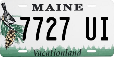 ME license plate 7727UI