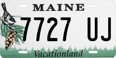 ME license plate 7727UJ