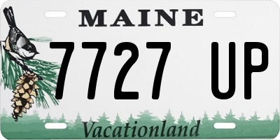 ME license plate 7727UP