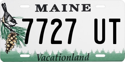 ME license plate 7727UT