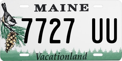 ME license plate 7727UU