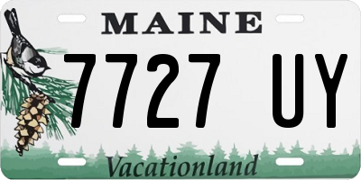 ME license plate 7727UY