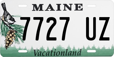ME license plate 7727UZ